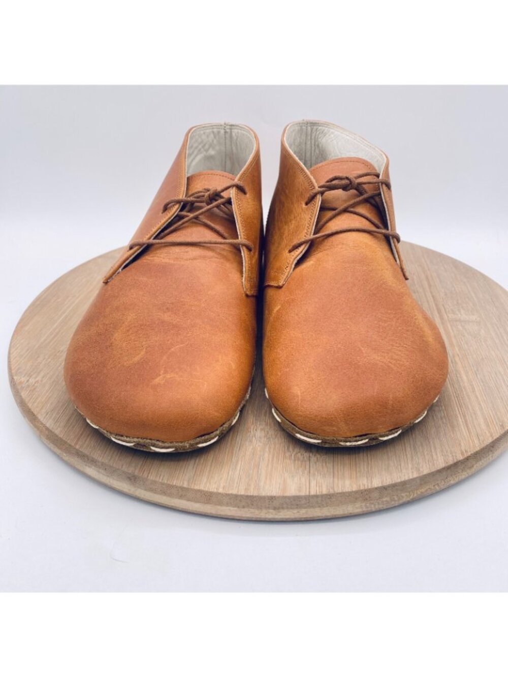 Earthing Harmony Shoes Womens 9 40 Brown Leather Grounding Barefoot Ankle Boots - Picture 3 of 11